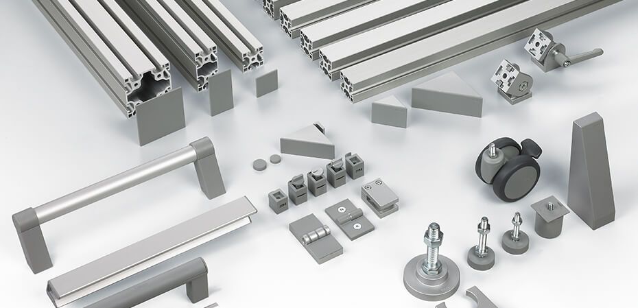 Aluminium profiles and more<br>Everything item has to offer in the Online Shop