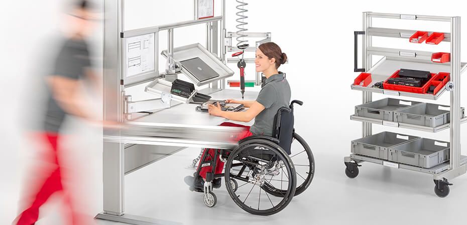 Behindertengerechte Arbeitsplätze 